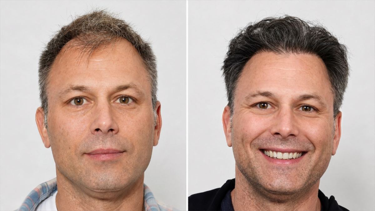 Hair transplant before photo: Scott H. · 2,500 Advanced FUE™ grafts