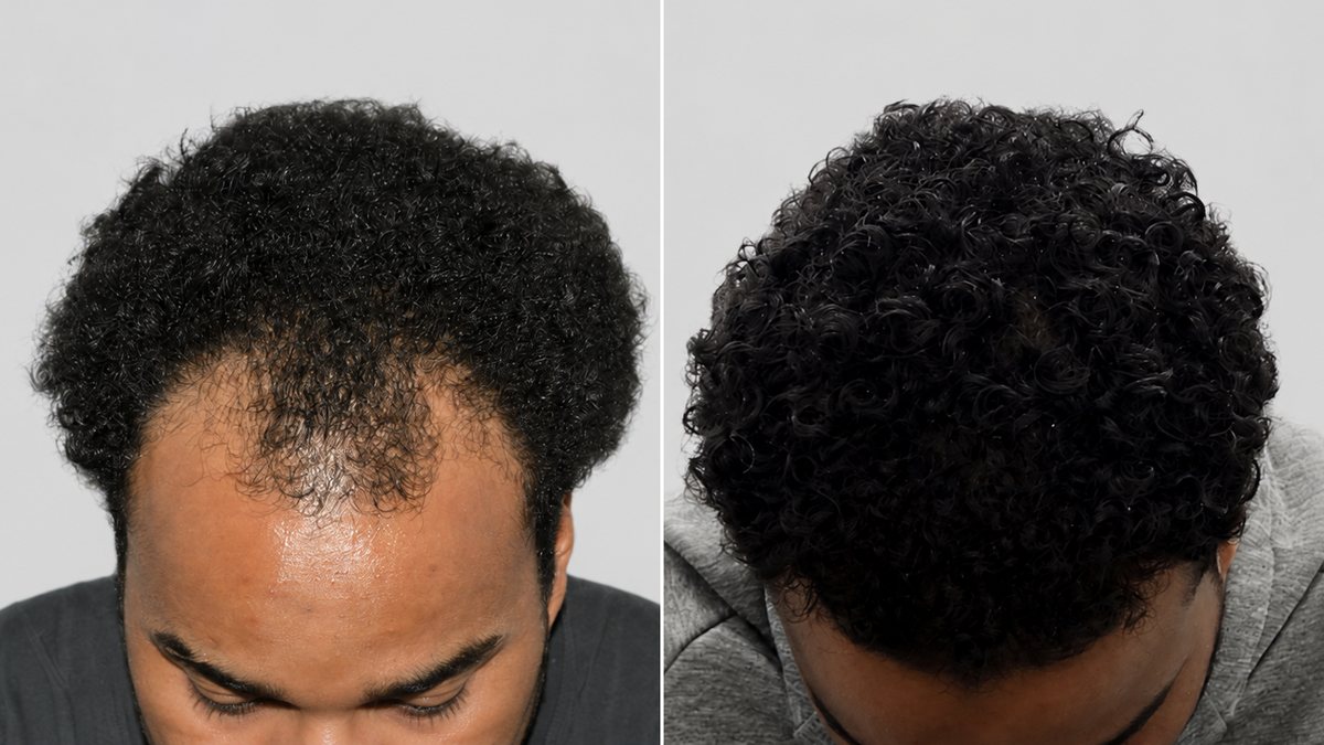 Hair transplant before photo: AJ S. · 2,500 Advanced FUE™ grafts