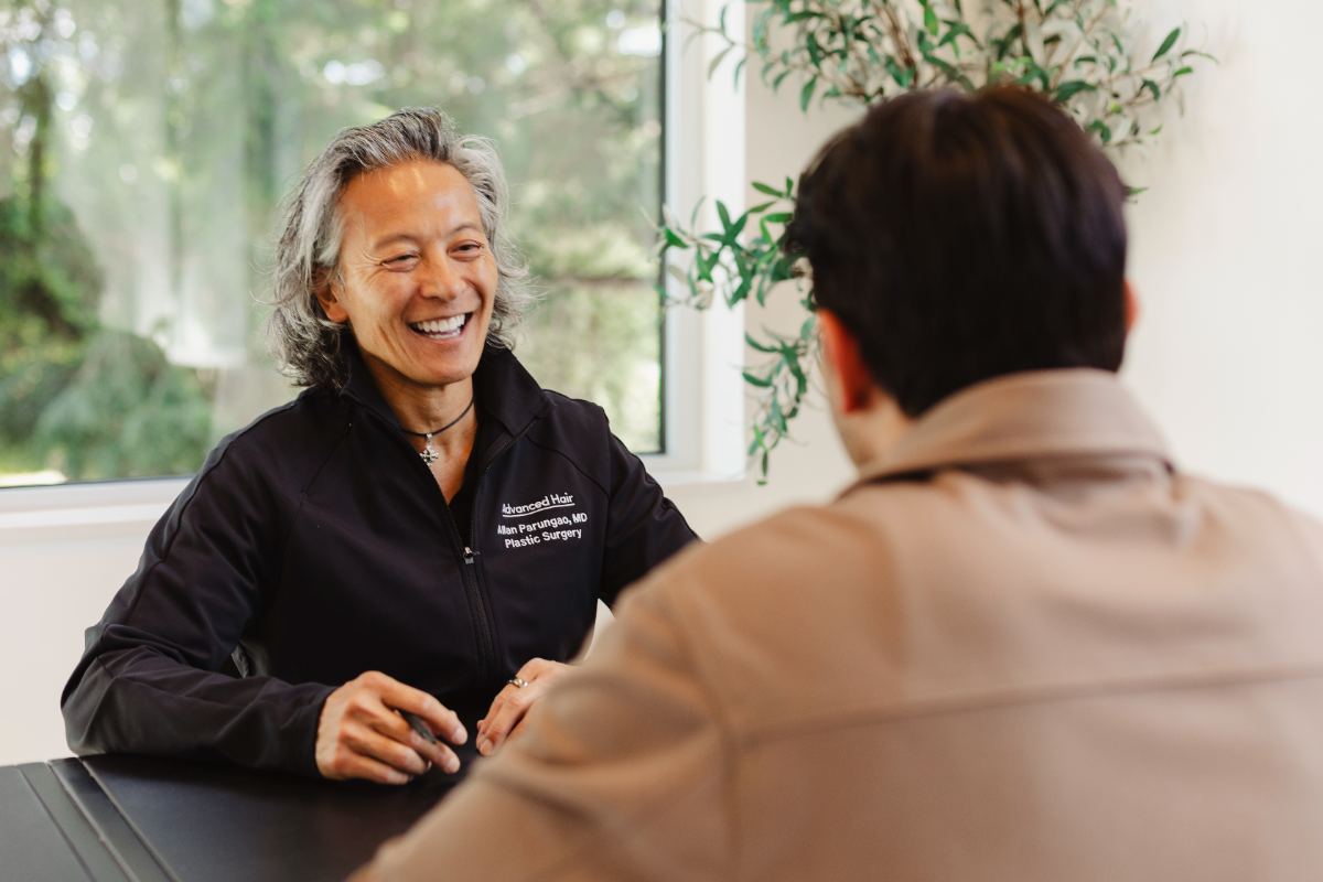 A consultation at Advanced Hair